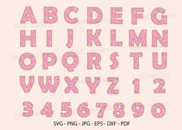 Alphabet Donut Svg: Graphics & Crafts