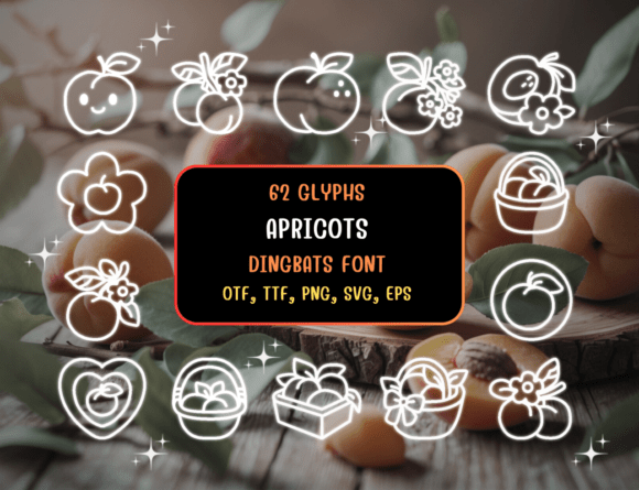 Apricots Font: A Dingbats Design Asset for Creative Publishing