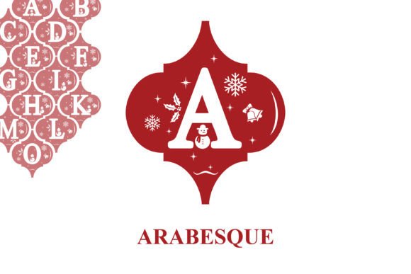Arabesque Christmas: Decorative Fonts for Holiday Design