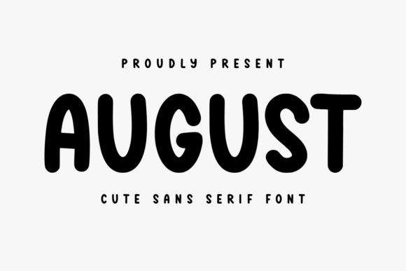 August: A Cute Sans Serif Font for Small Business Branding