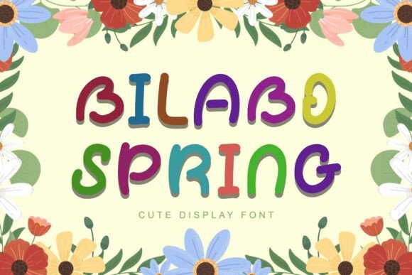 Bilabo Spring: A Cute Display Font for Creative Branding