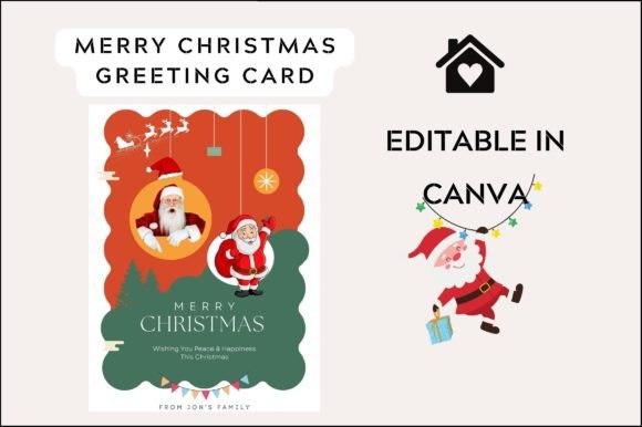 Christmas Greeting Card Template: Graphics for Real Publishing