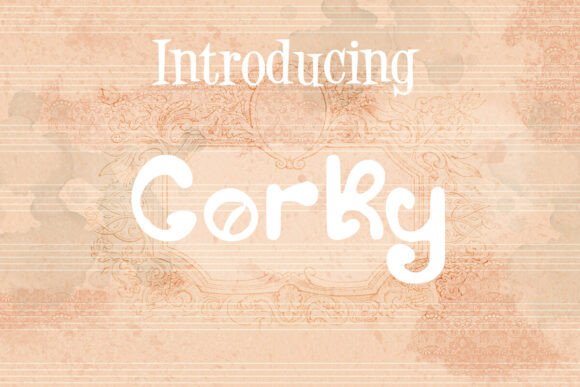 Corky: A Versatile Display Font for Embroidery