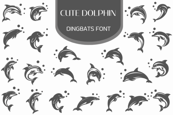Cute Dolphin: Fonts and Dingbats for Creative Publishing