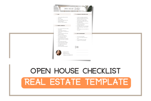 Editable Open House Checklist Template