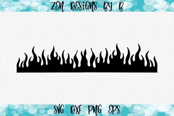 Flames Hand Drawn Fire Line Graphics