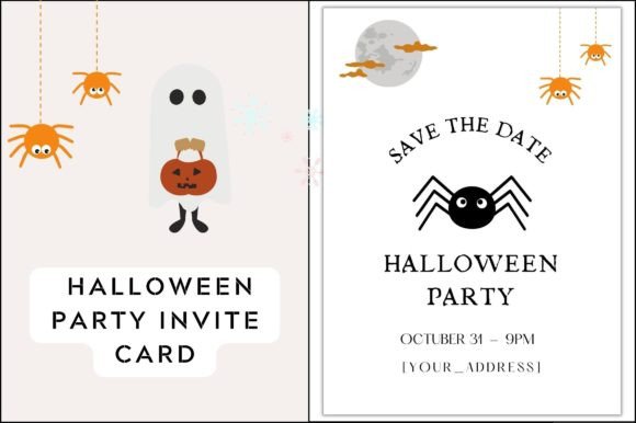 Halloween Party Invitations for Adults: Graphic Templates