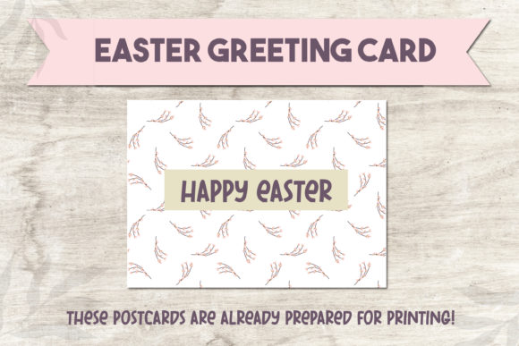 Happy Easter. Printable Greeting Card
