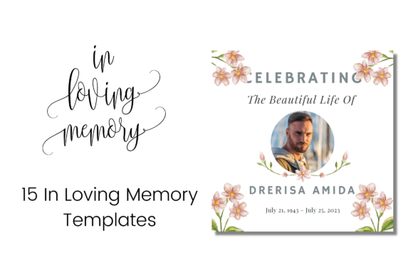 In Loving Memory for Father: Graphic Templates That Speak Volumes