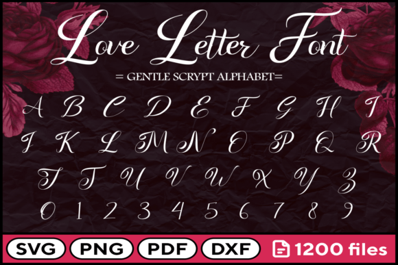 Love Font Graphics for Crafts