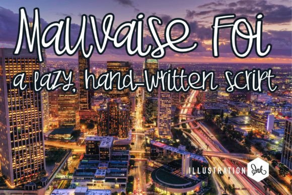 Mauvaise Foi: Quirky Handwritten Font for Script Amp