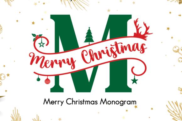 Merry Christmas Monogram: Fonts with a Festive Flair