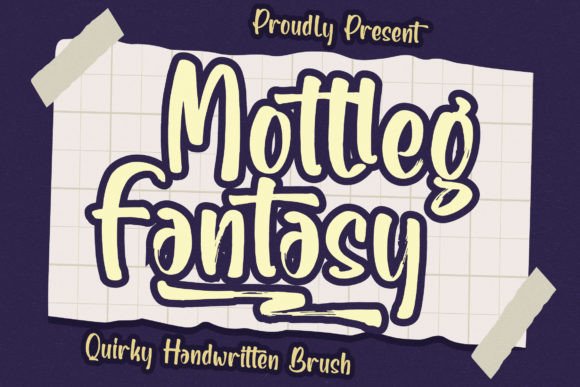 Motlleg Fantasy: Quirky Handwritten Font for Script Amp Brands