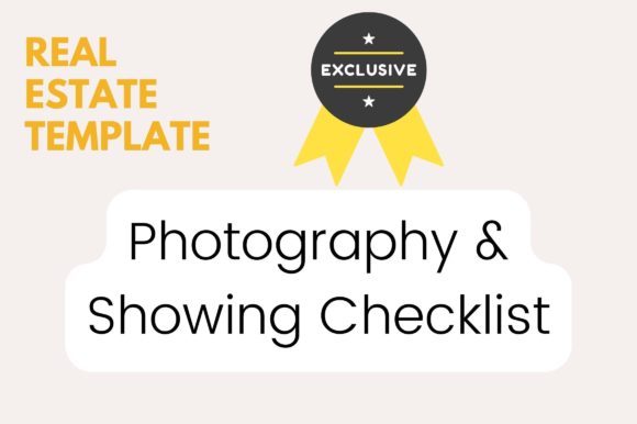 Photography Showing Checklist Template: Essential Graphics