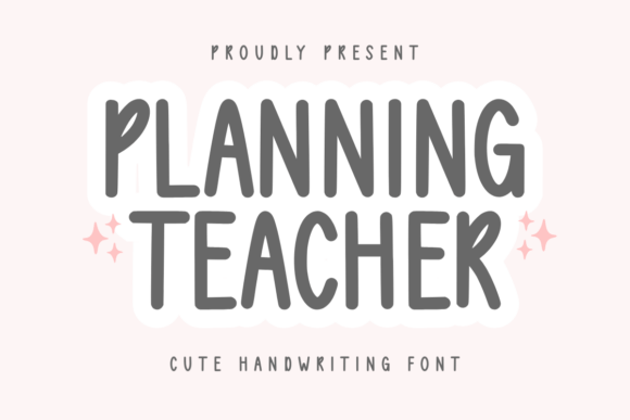 Planning Teacher: A Cute Sans Serif for Embroidery