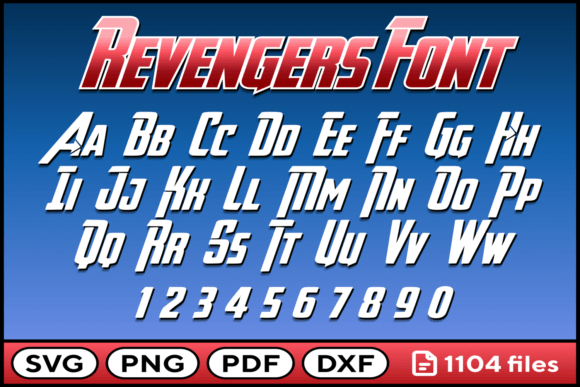Superheroes Font: Graphics for Crafts