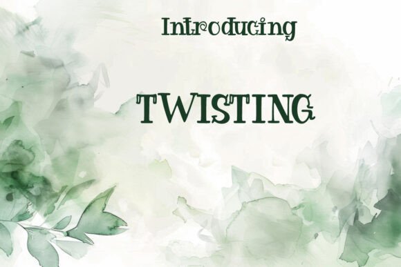 Twisting: A Bold Display Font for Creative Design